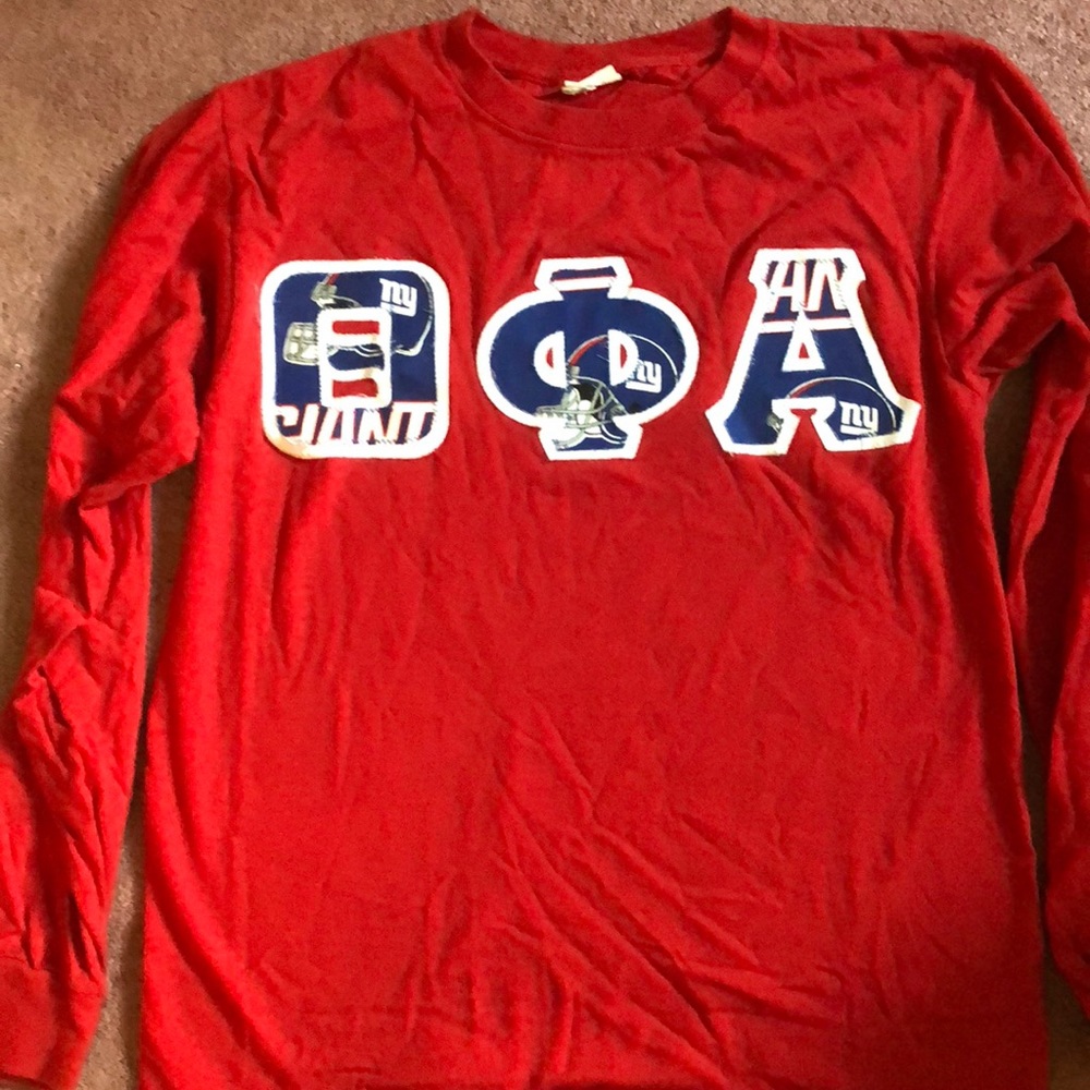 Theta Phi Alpha stitched letters